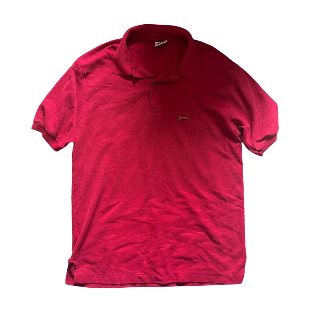 Le Tigre vintage polo shirt red  made in USA size med